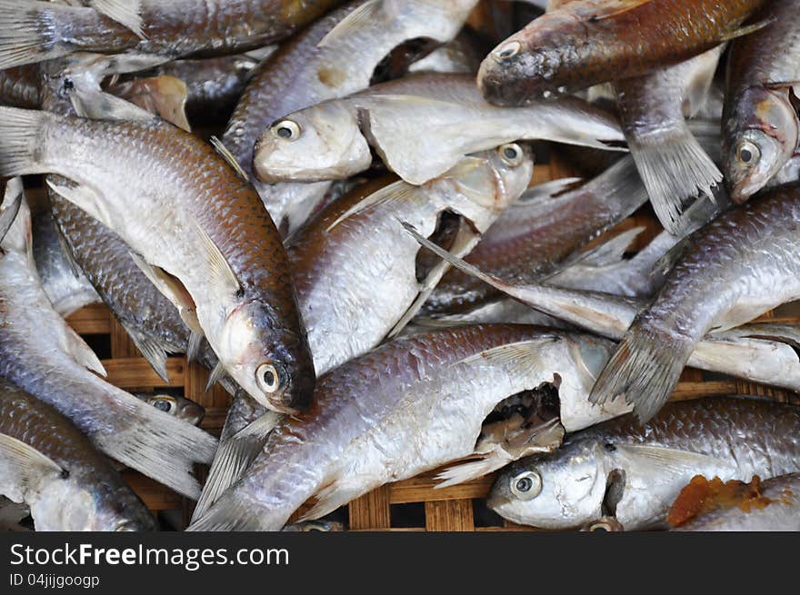 Gutted fish in Thailand local market