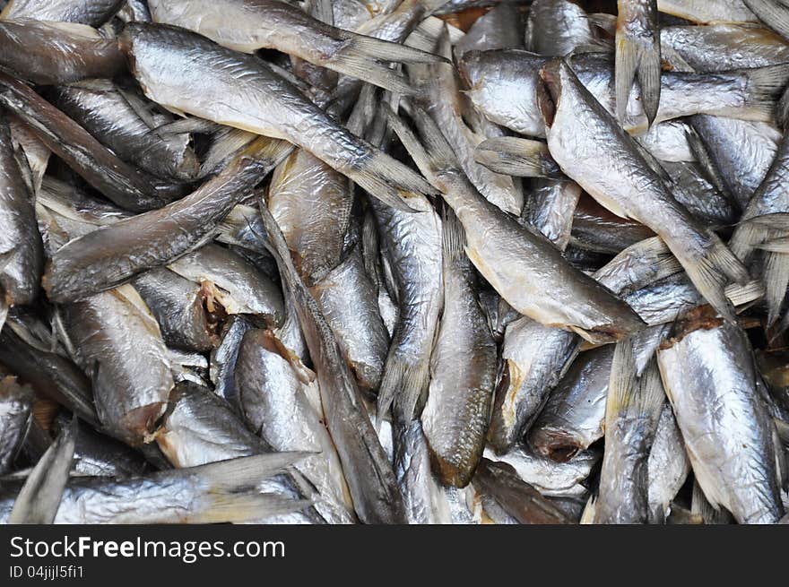 Head cut fish in Thailand local market