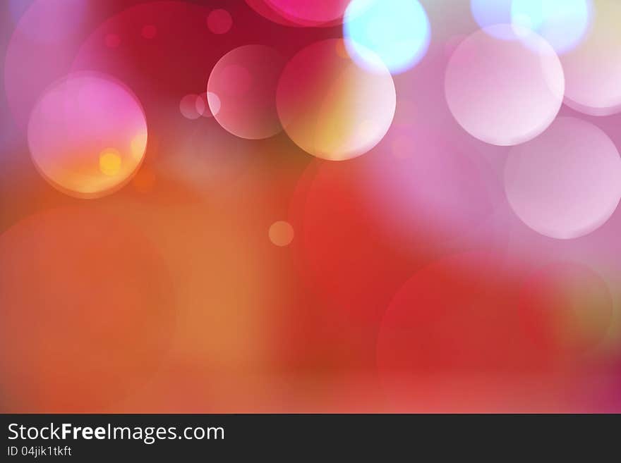 Color lights blur background