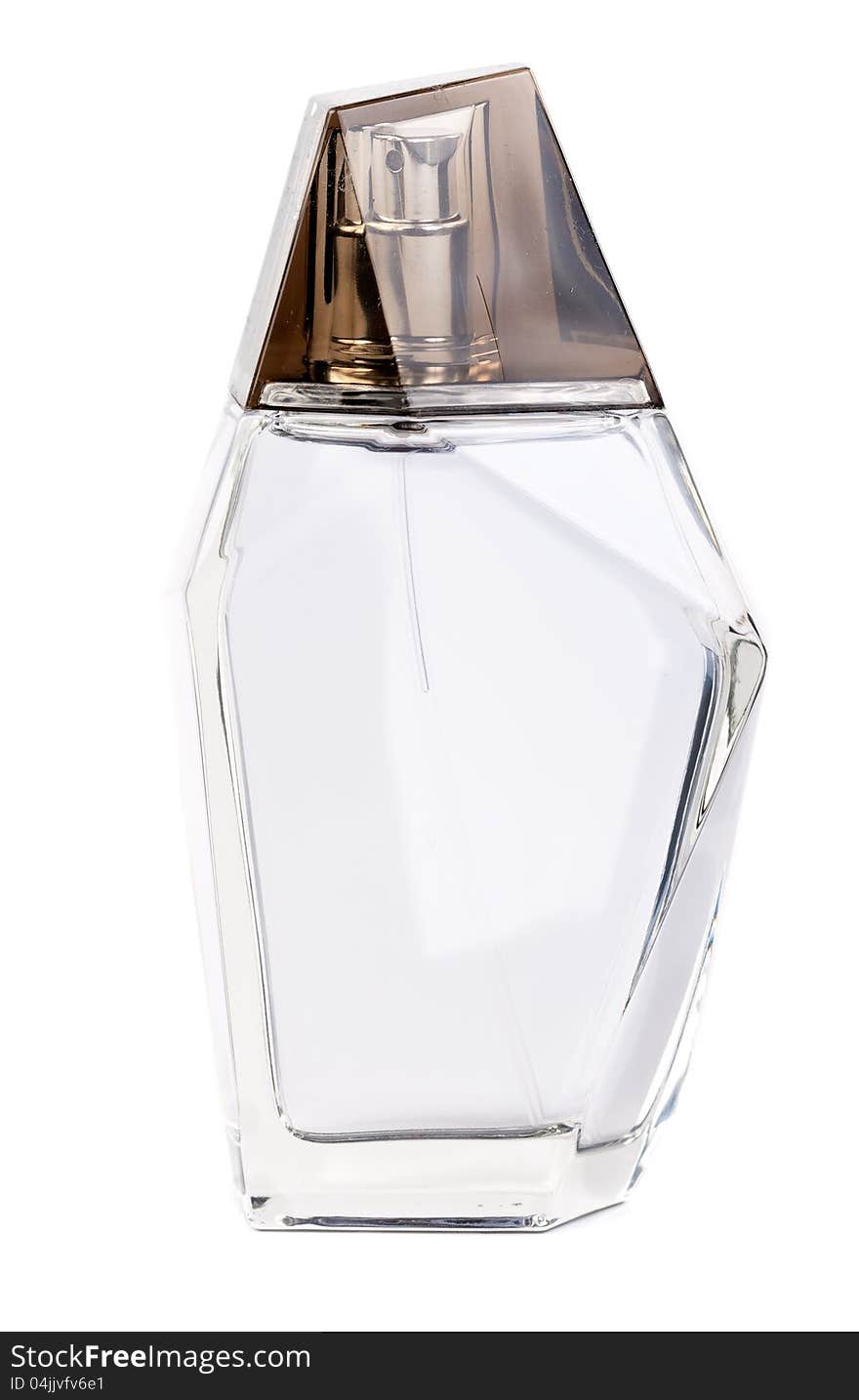 Bottle Of Perfume Isolated Over A White Background