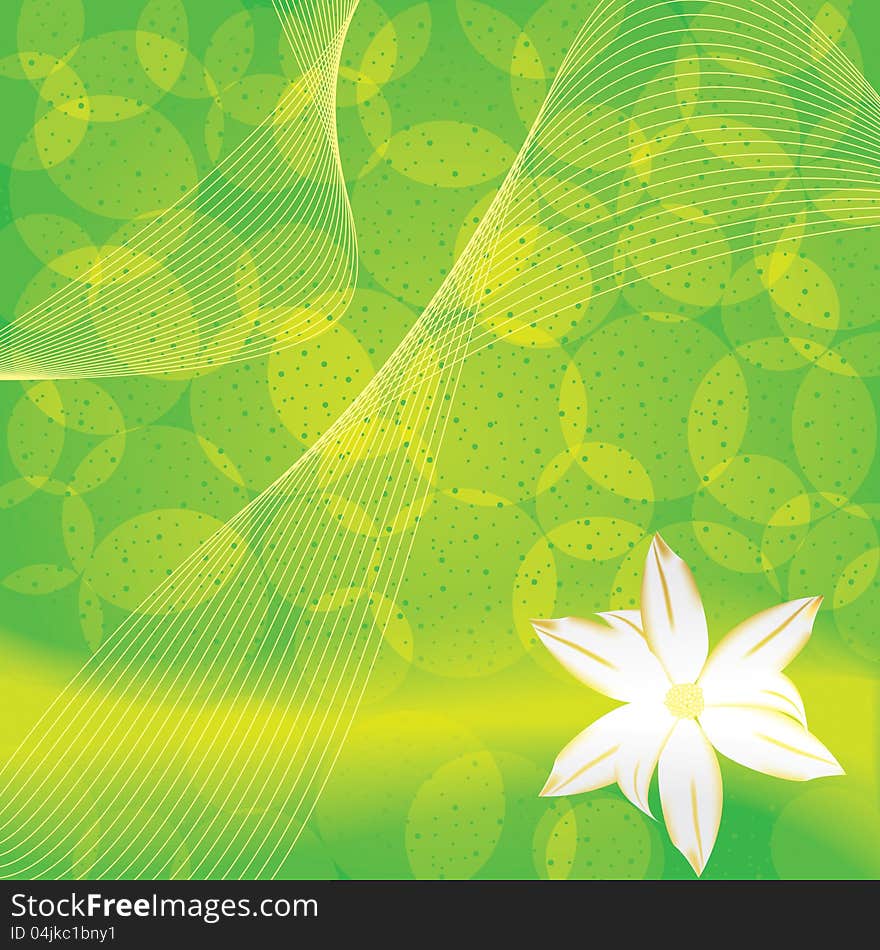 Abstract floral green yellow background. Abstract floral green yellow background