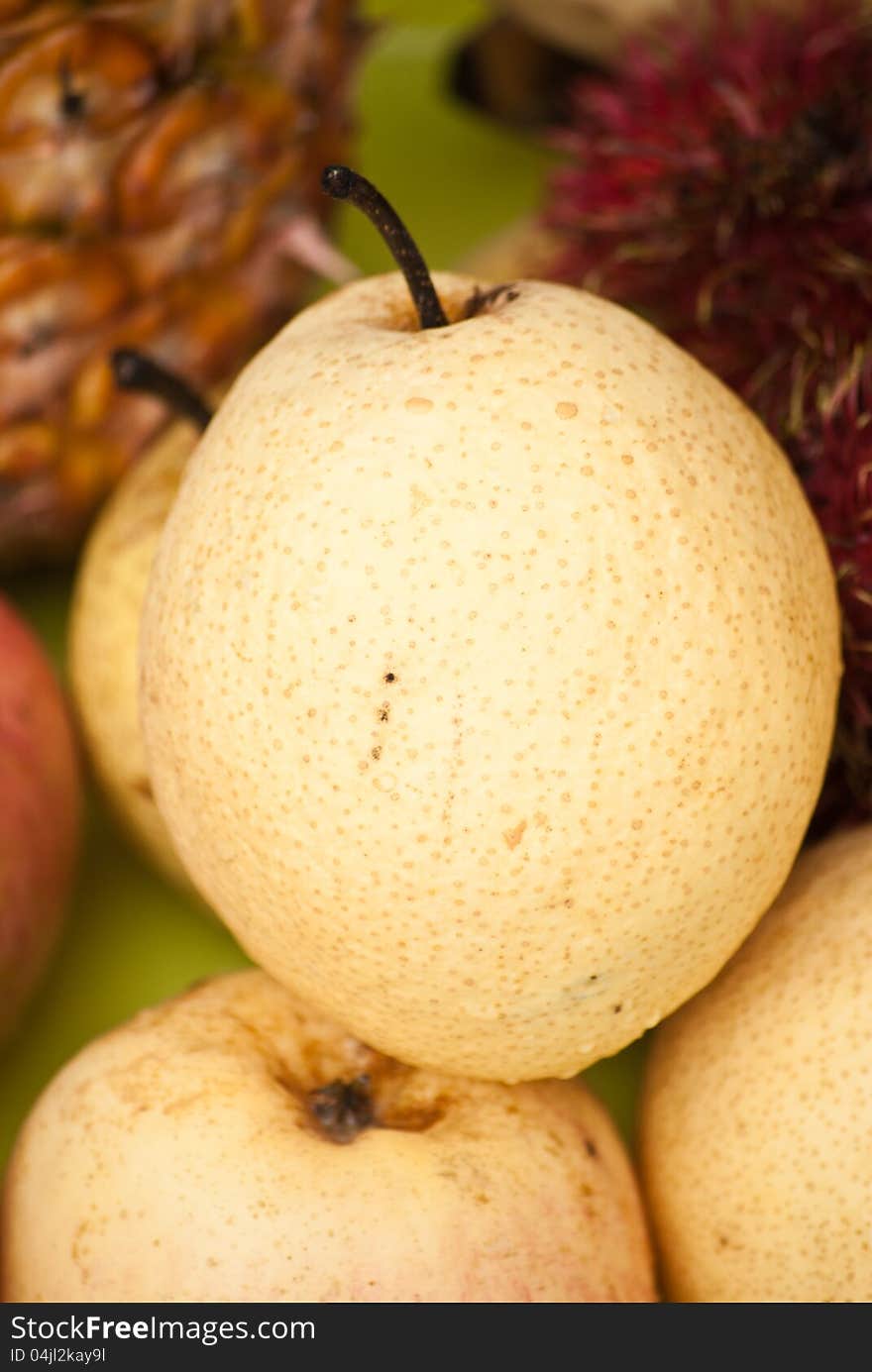 Pears background,Fresh Fruit for Health, Thailand.