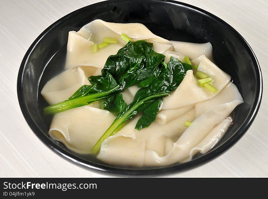 Chinese vegetables and egg noodles. Chinese vegetables and egg noodles