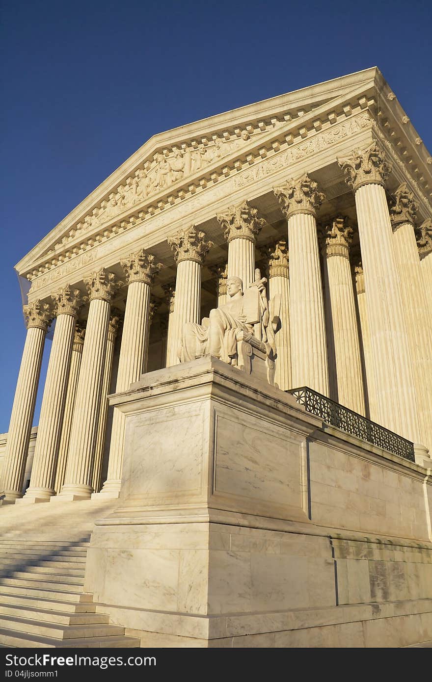 Supreme Court building in Washington, DC, United States of America