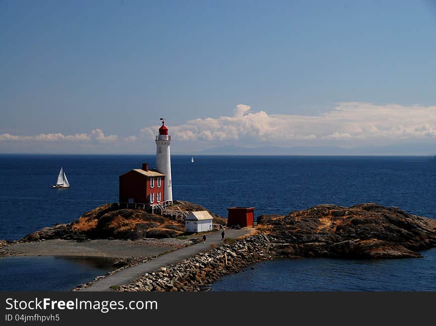 Fisgard Lighthouse Near Victoria , Vancouver Islan