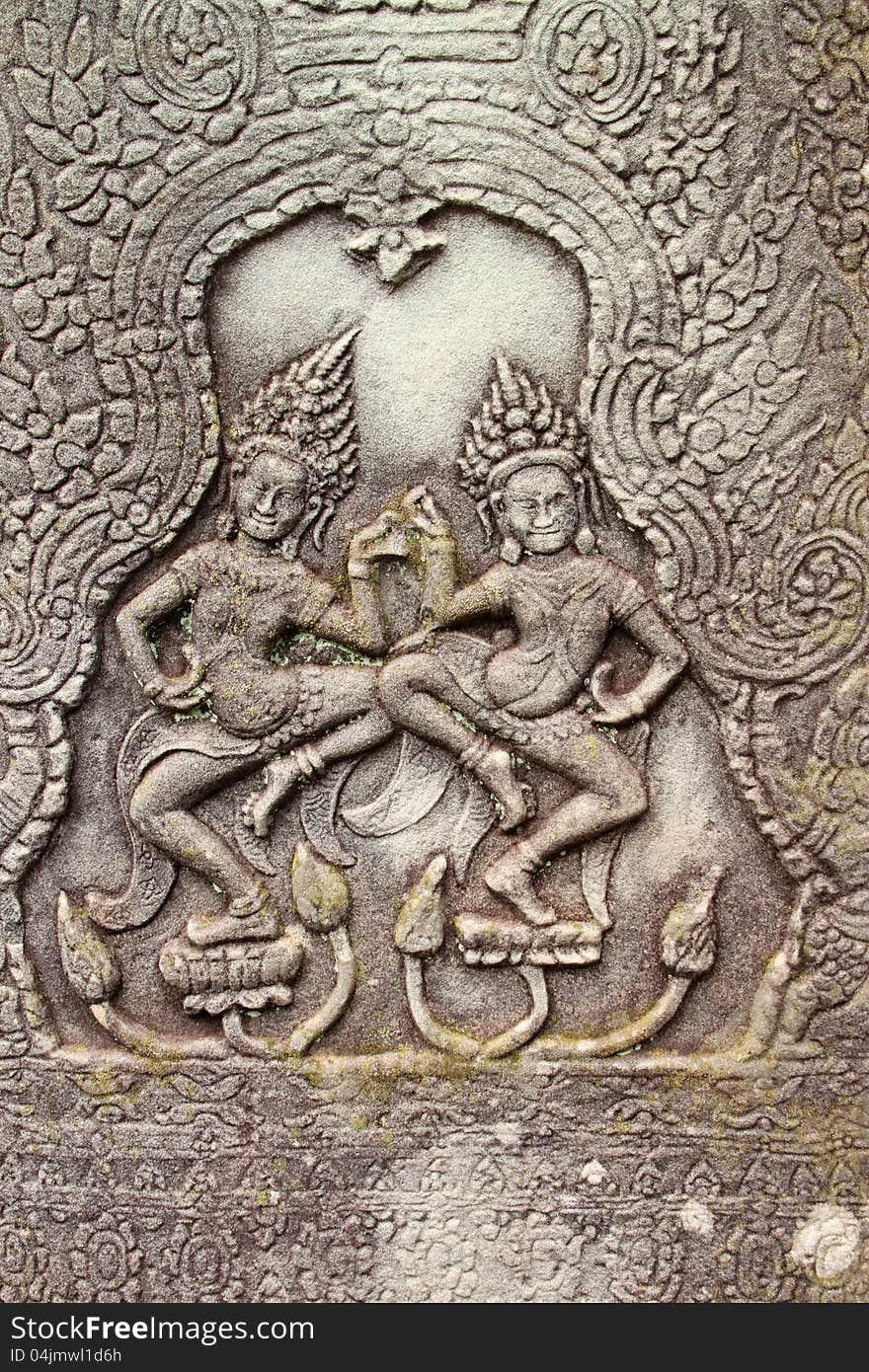 Khmer art at Bayon Prasat, Angkor Thom