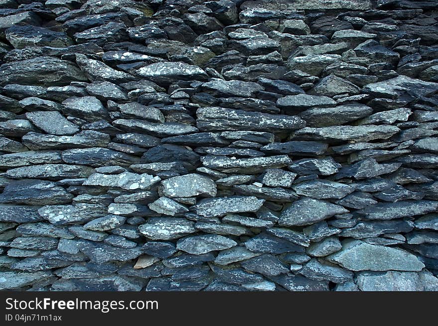 The old stone wall textures