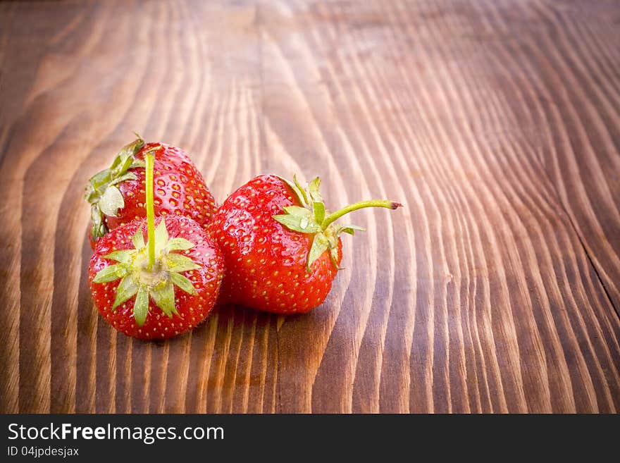 Fresh strawberries-delicious and sweet fruits