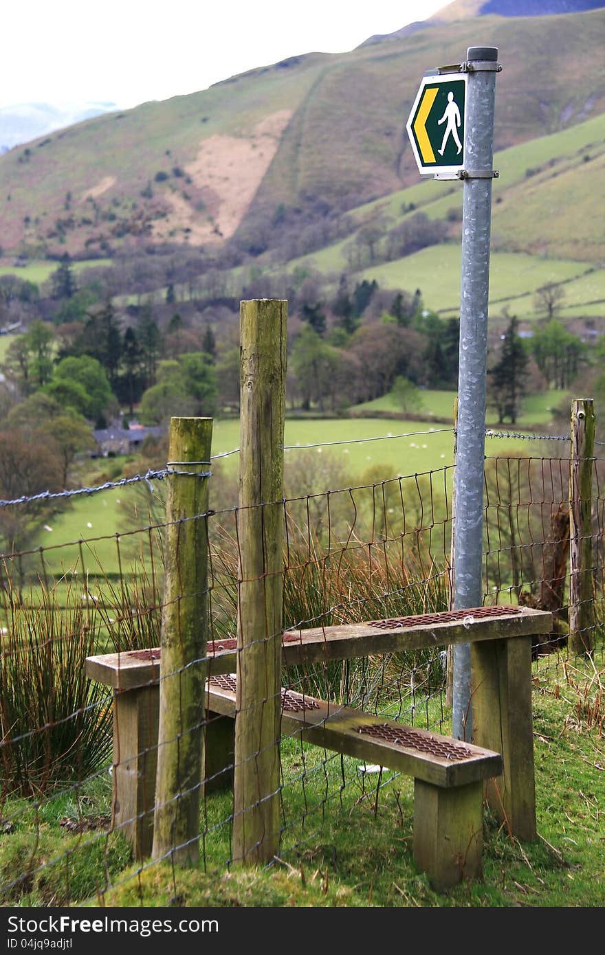 Image of a public footpath in Snowdonia, Wales