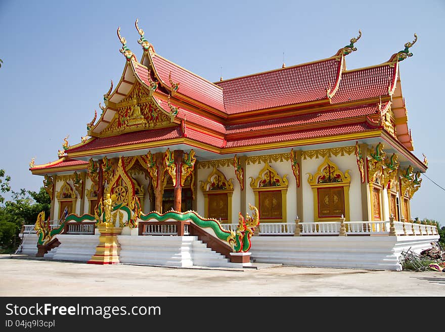 Beautiful Thai temple in Thailand