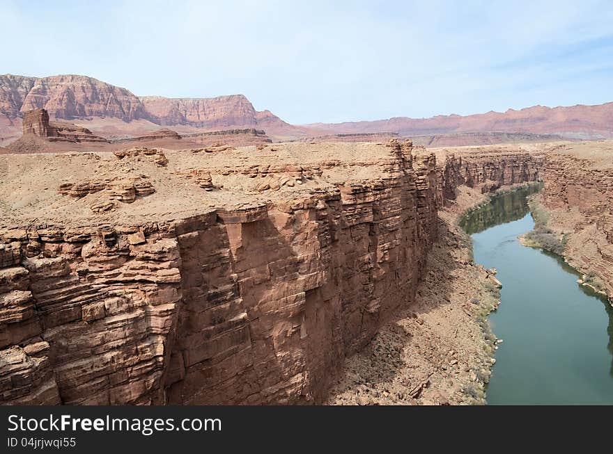 Colorado River escarpment