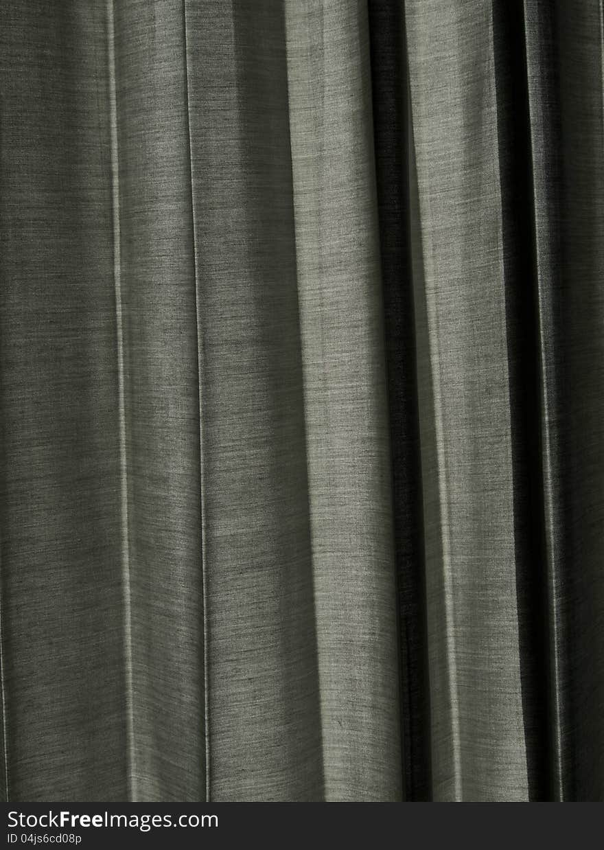 Grey illuminated curtain