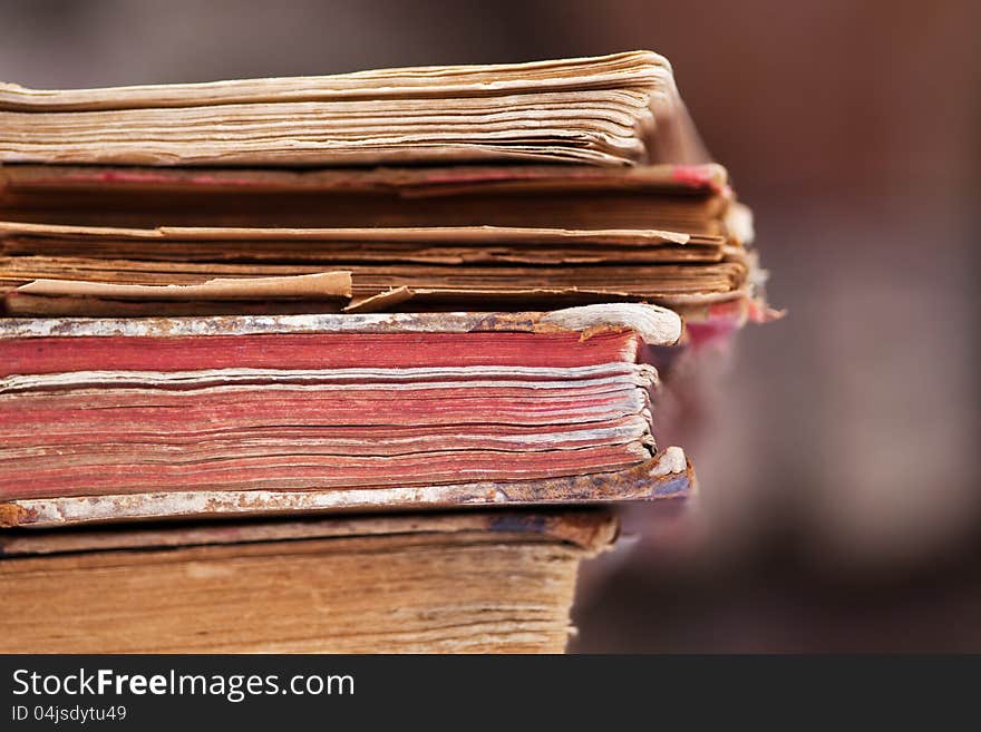 Pile Of Antique Books