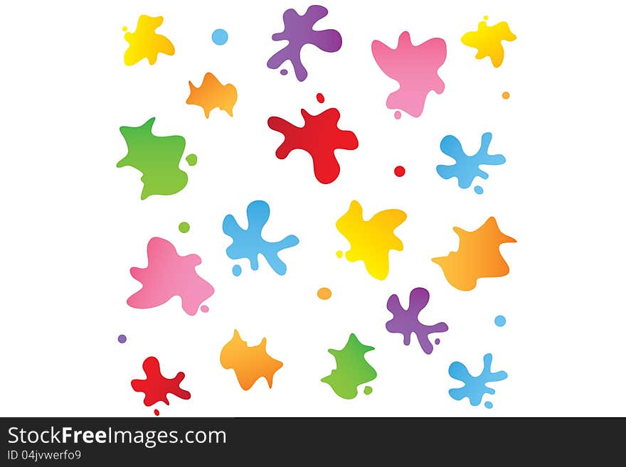 Seamless Color paint Splash Pattern. Seamless Color paint Splash Pattern