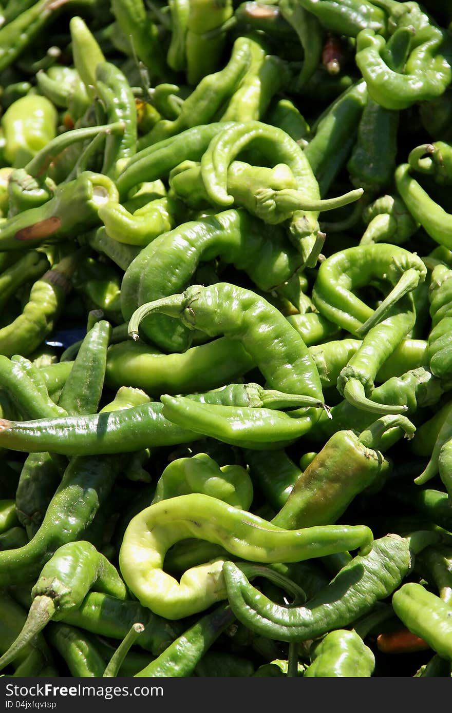 Green peppers paprika