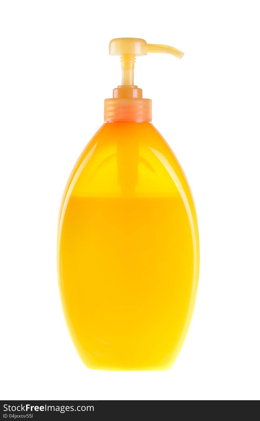 Plastic bottle isolated on white.