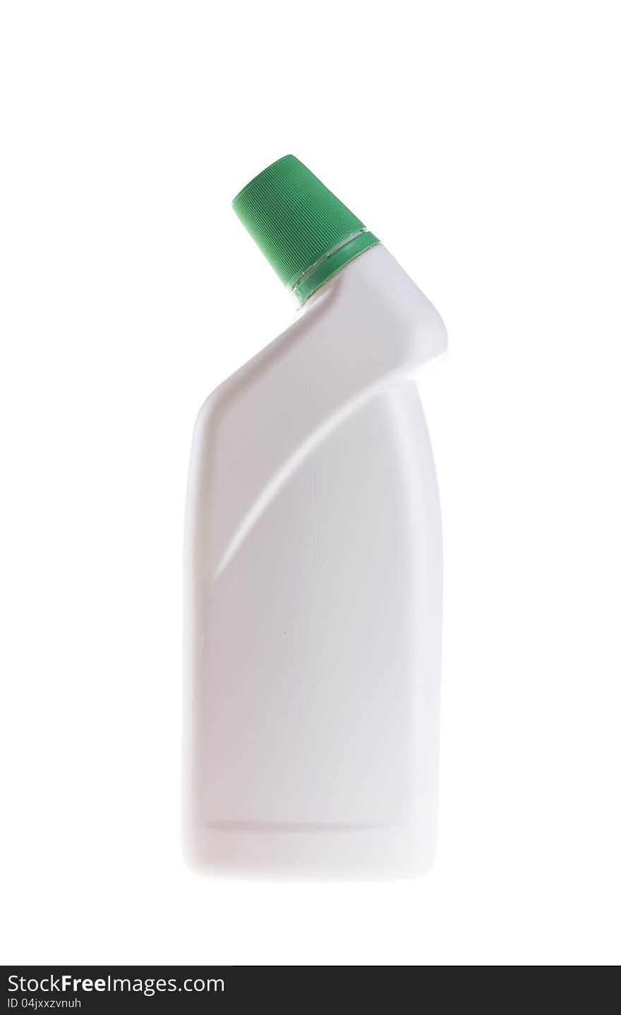 Plastic bottle isolated on white.