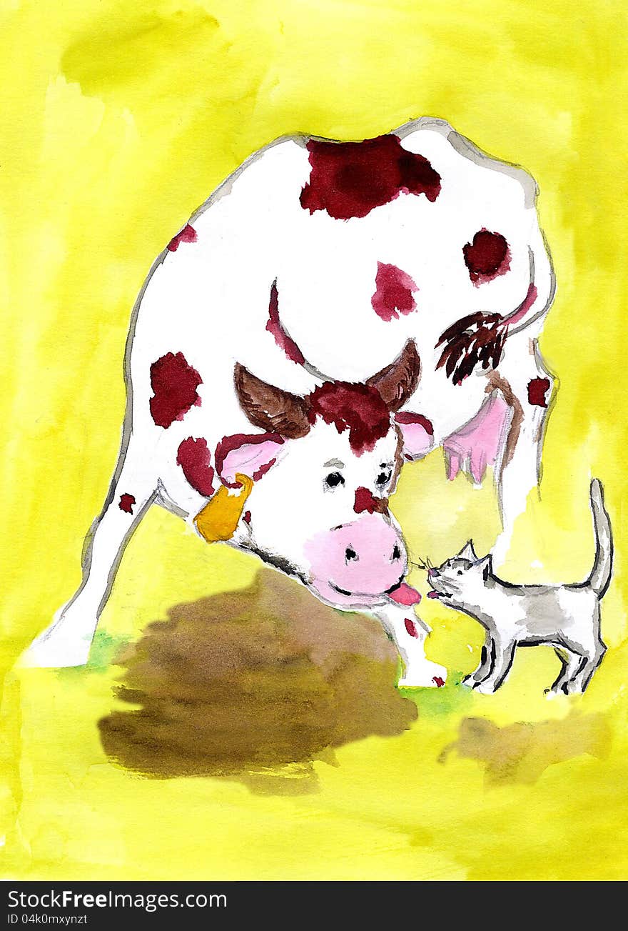 Cow And Cat