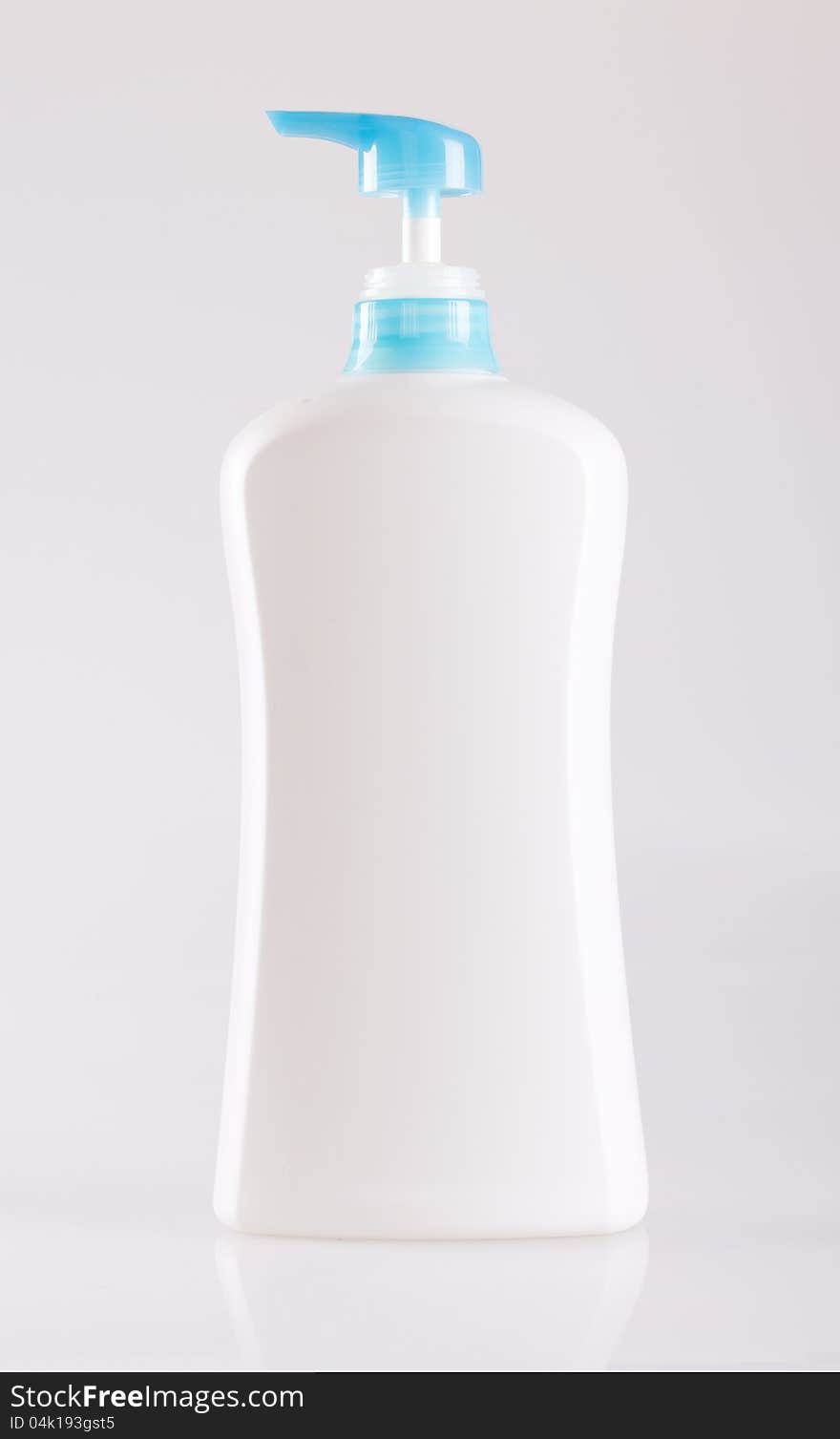 Plastic bottle  on white.