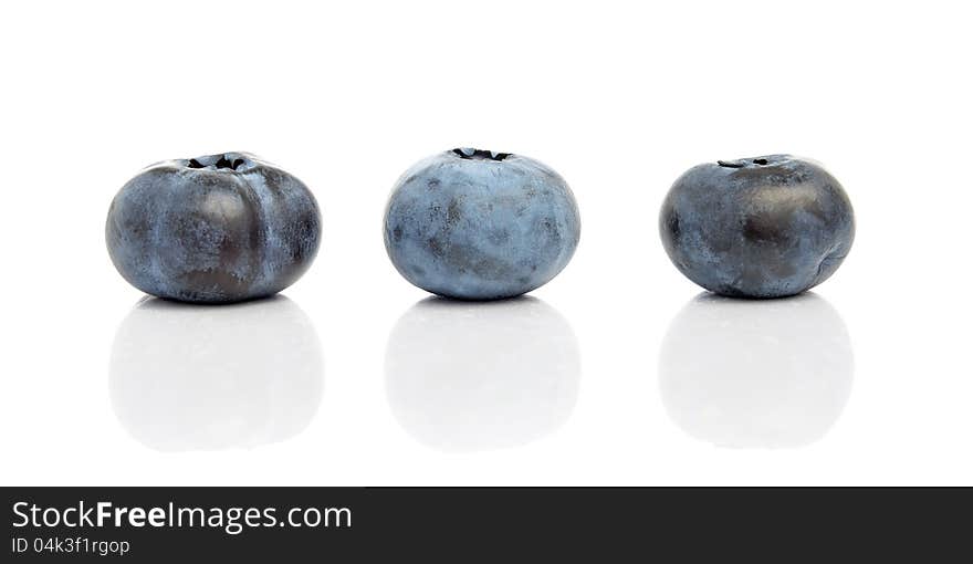 Blueberries Isolated On White Background