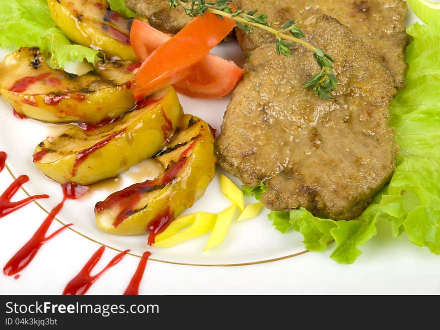 Closeup Of Grilled Steak