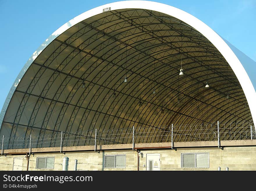 Dome Roofed Building Restricted Area