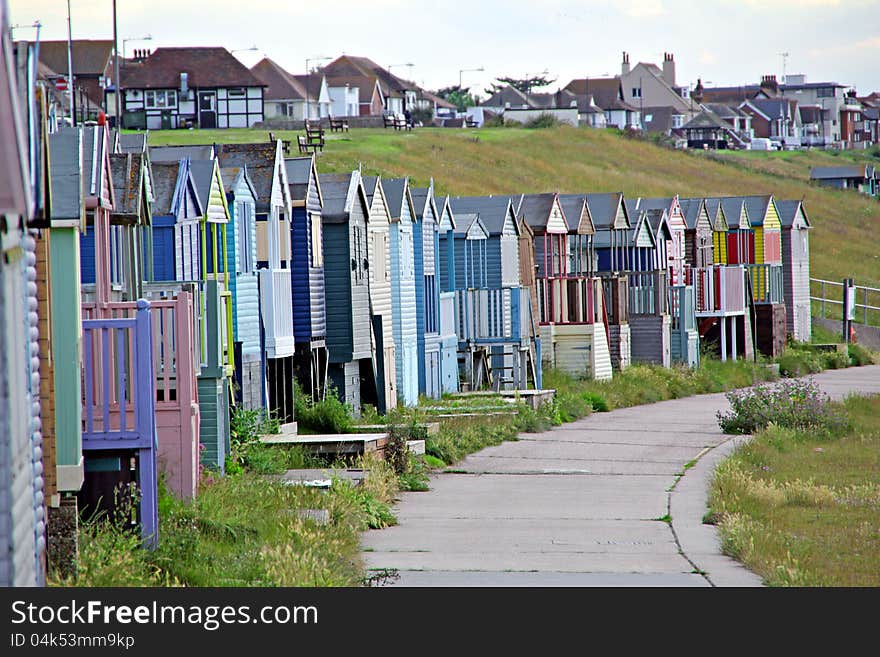 Photo of shanty beach huts located on tankerton beach whitstable. Photo of shanty beach huts located on tankerton beach whitstable.