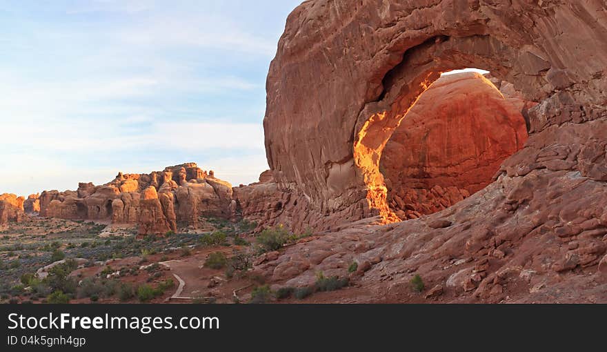 Arches North Window Panorama