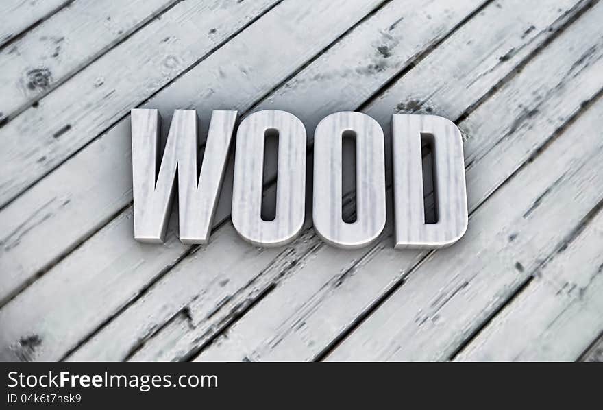 Wooden word