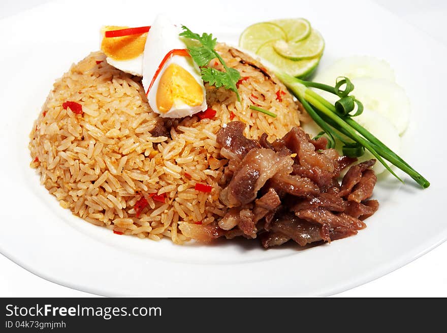 Rice with shrimp paste