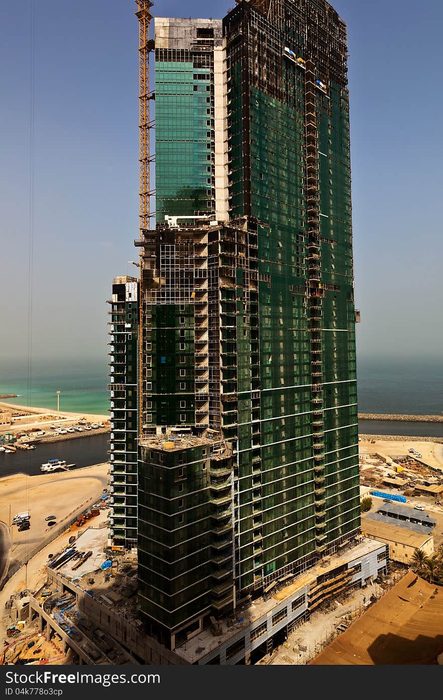 Building under construction in JBR, Dubai