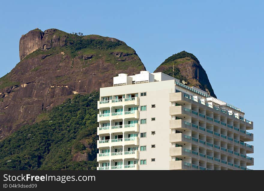 Modern building in the mountains of Rio De Janeiro. Modern building in the mountains of Rio De Janeiro