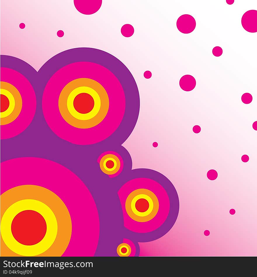 Colorful Circles Background