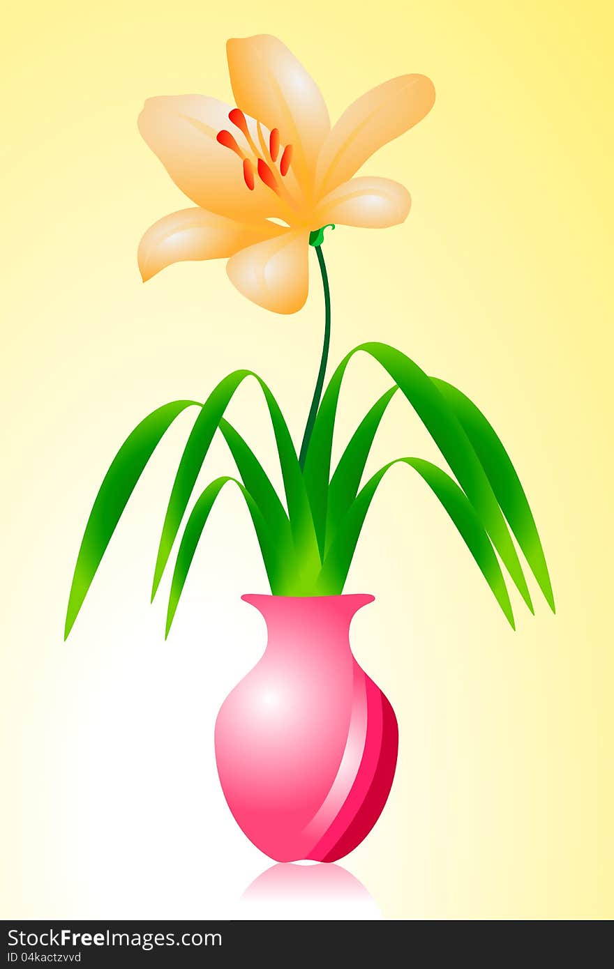 Flowers in a vase of blooming.