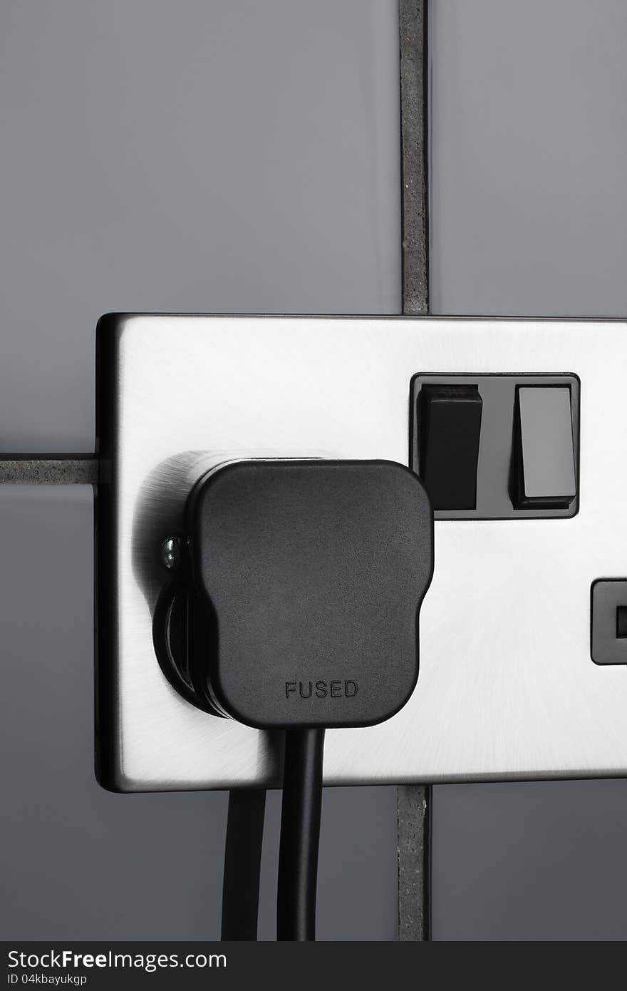 Plug socket in kitchen