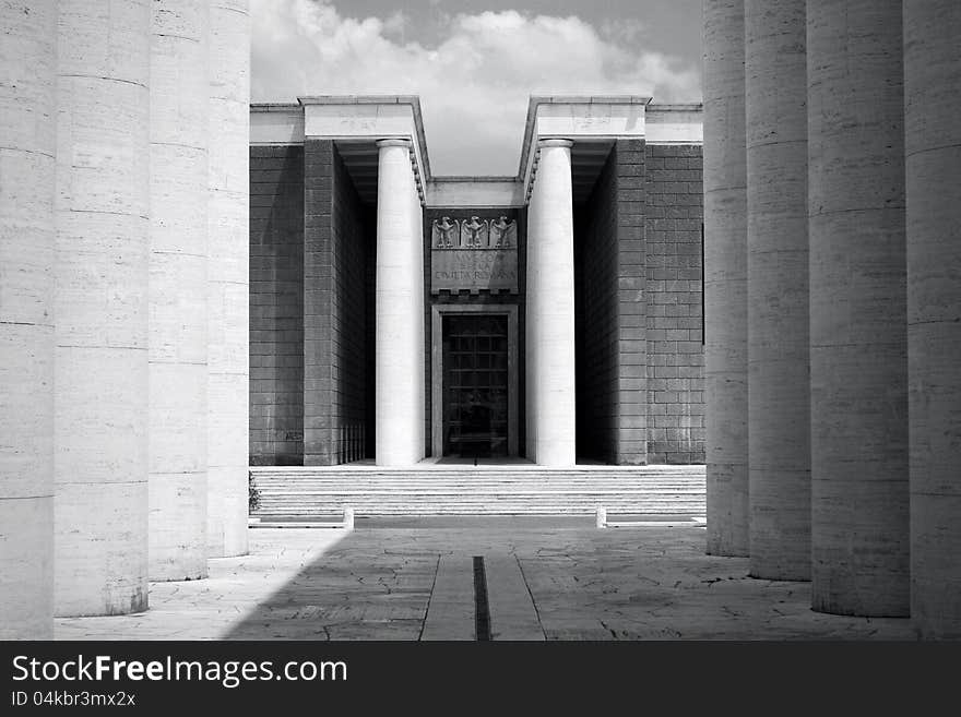 Museum of Roman Civilization in Rome, Italy. Museum of Roman Civilization in Rome, Italy