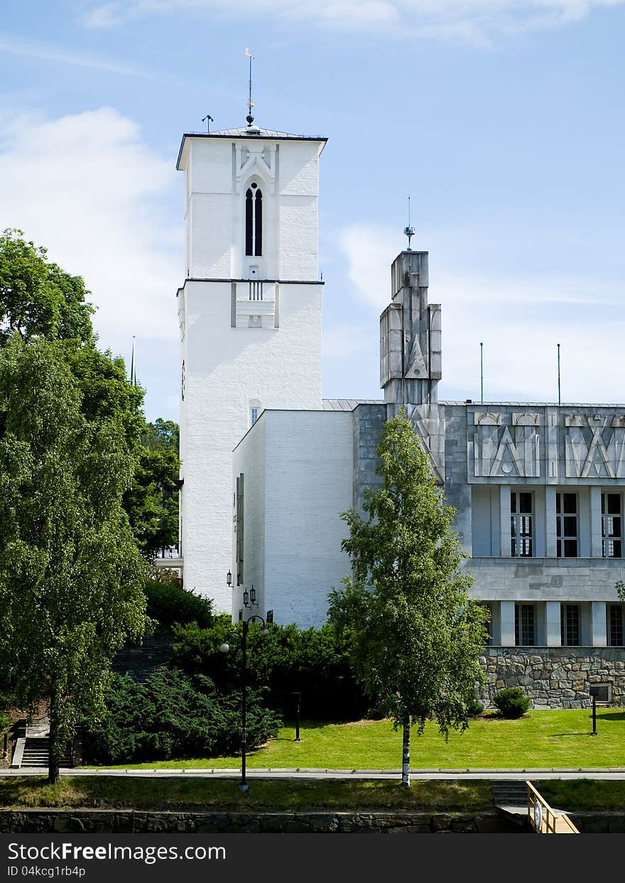 The Town Hall of Sandvika, Norway