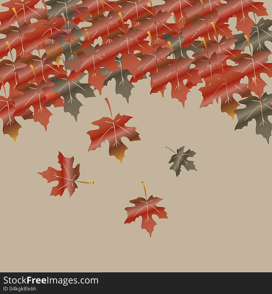 Abstract autumn vector background.Vector