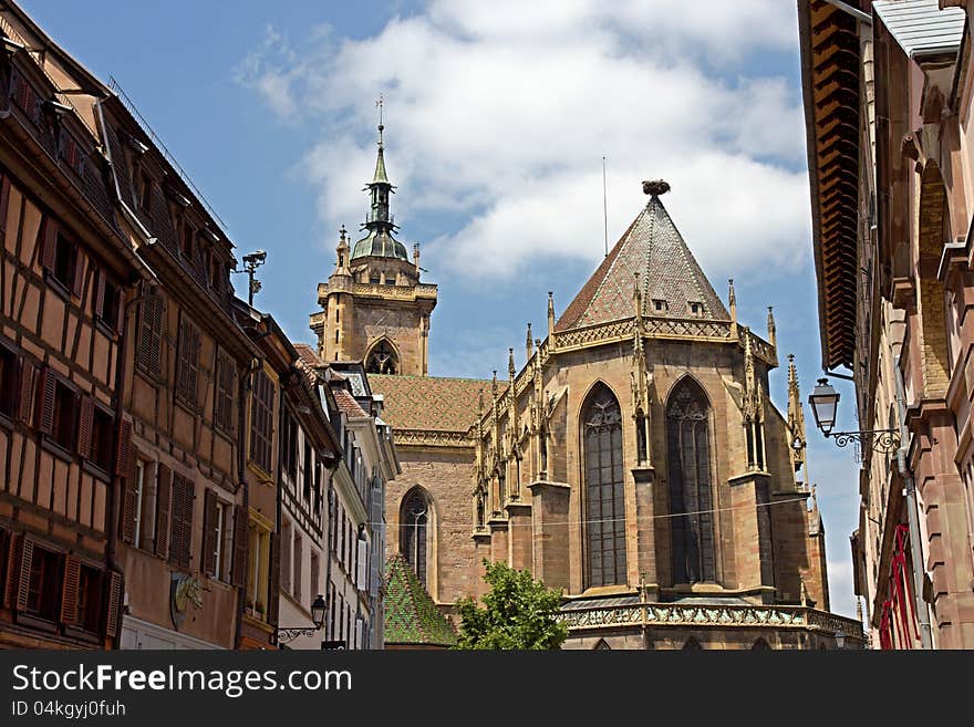 The Eglise Saint-Martin (St. Martin church) is the main church and principal Gothic monument of Colmar,. The Eglise Saint-Martin (St. Martin church) is the main church and principal Gothic monument of Colmar,