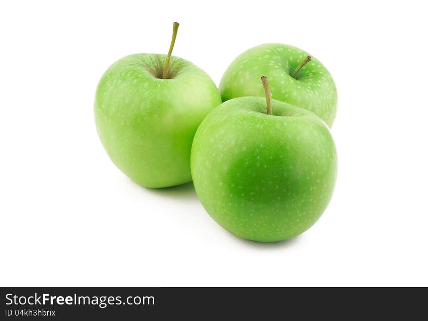 Three Green Apples