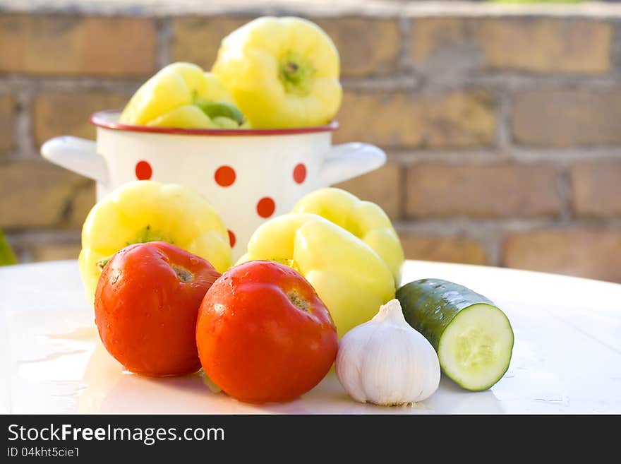 Preparation of fresh vegetables