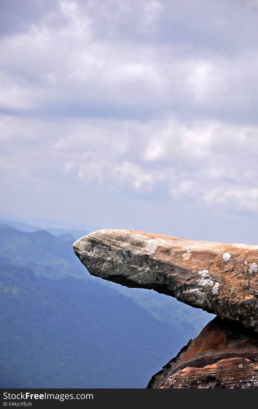 Hanging Rock Jutting Out Of The Cliff&x28;head To Sky&x29;