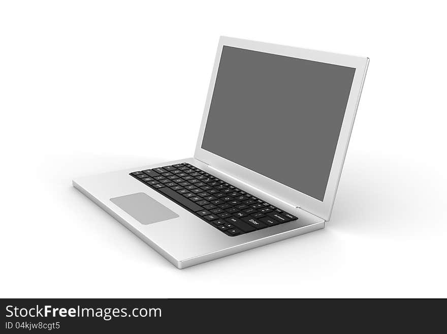 3d model rendering of notebook. 3d model rendering of notebook