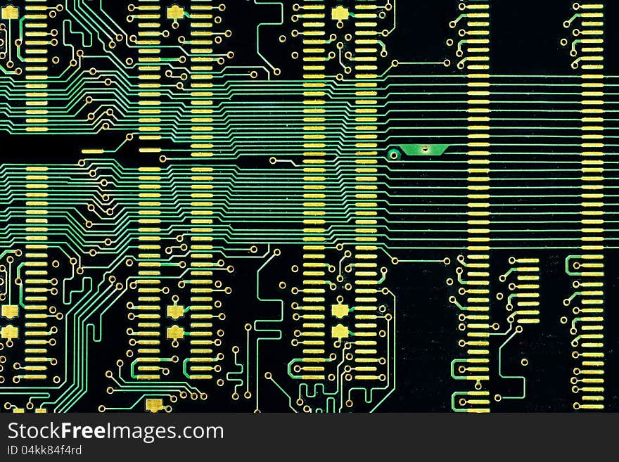 Close-up of a dusty old circuit diagram