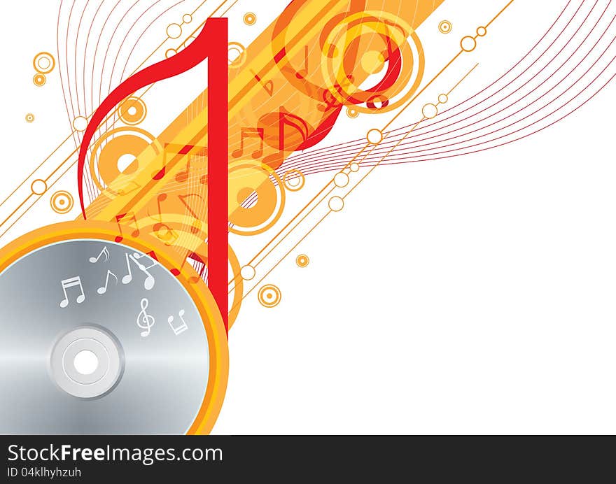 Illustration music background design artwork