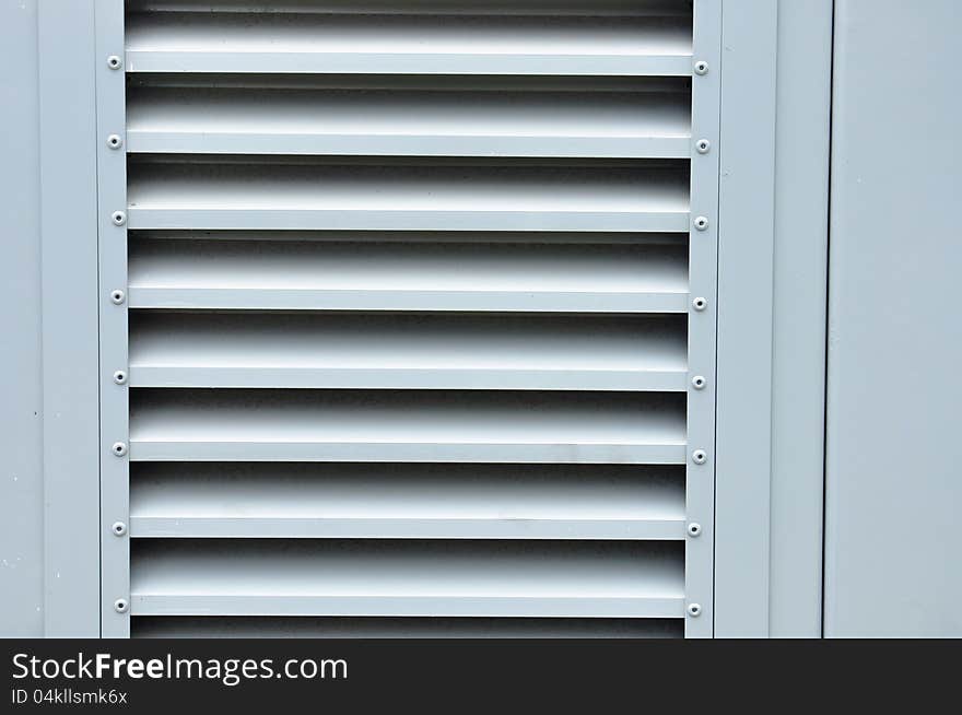 Close up of metal locker