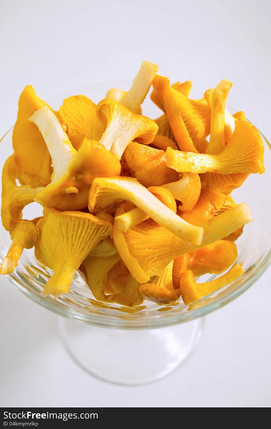 Bowl of chantarelles