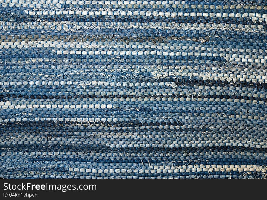 Hand made woven rug makes a good texture. Hand made woven rug makes a good texture