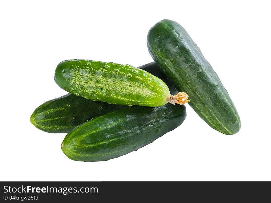 Green cucumbers