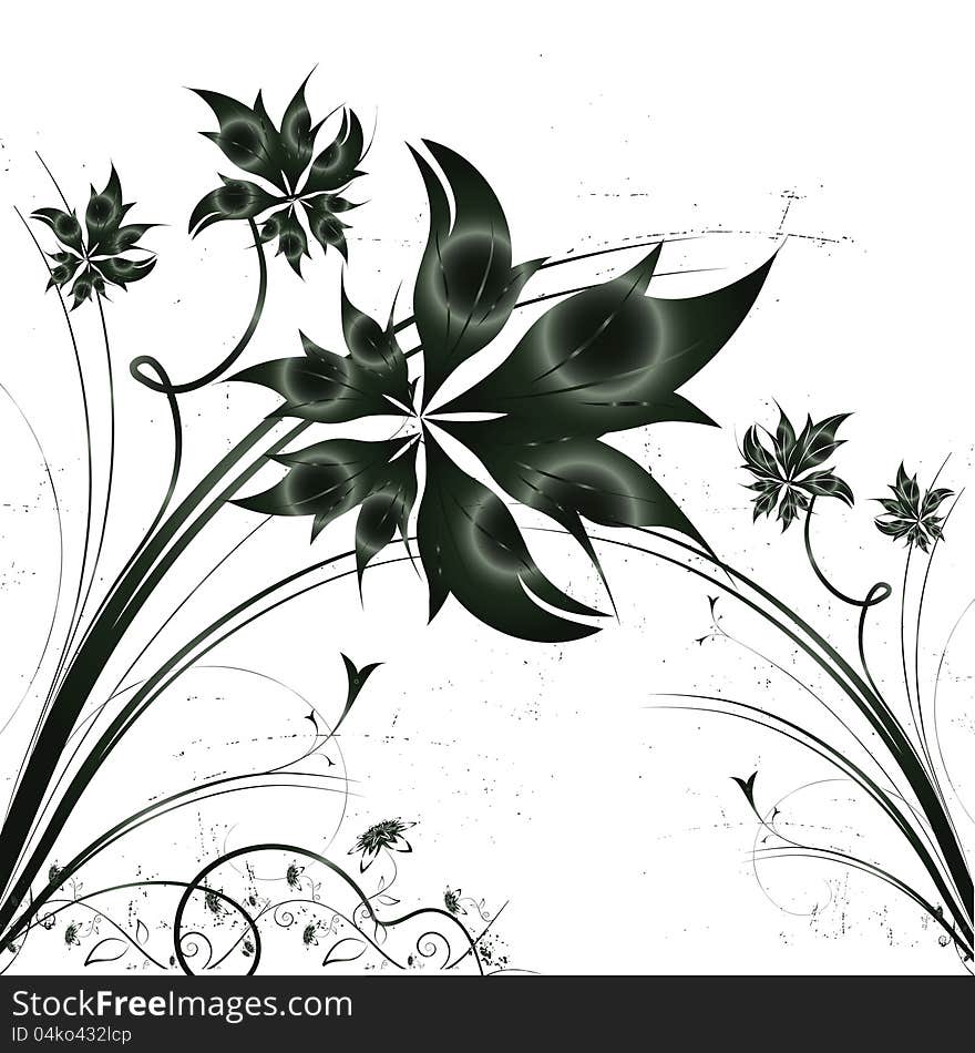 Abstract Flowers Background